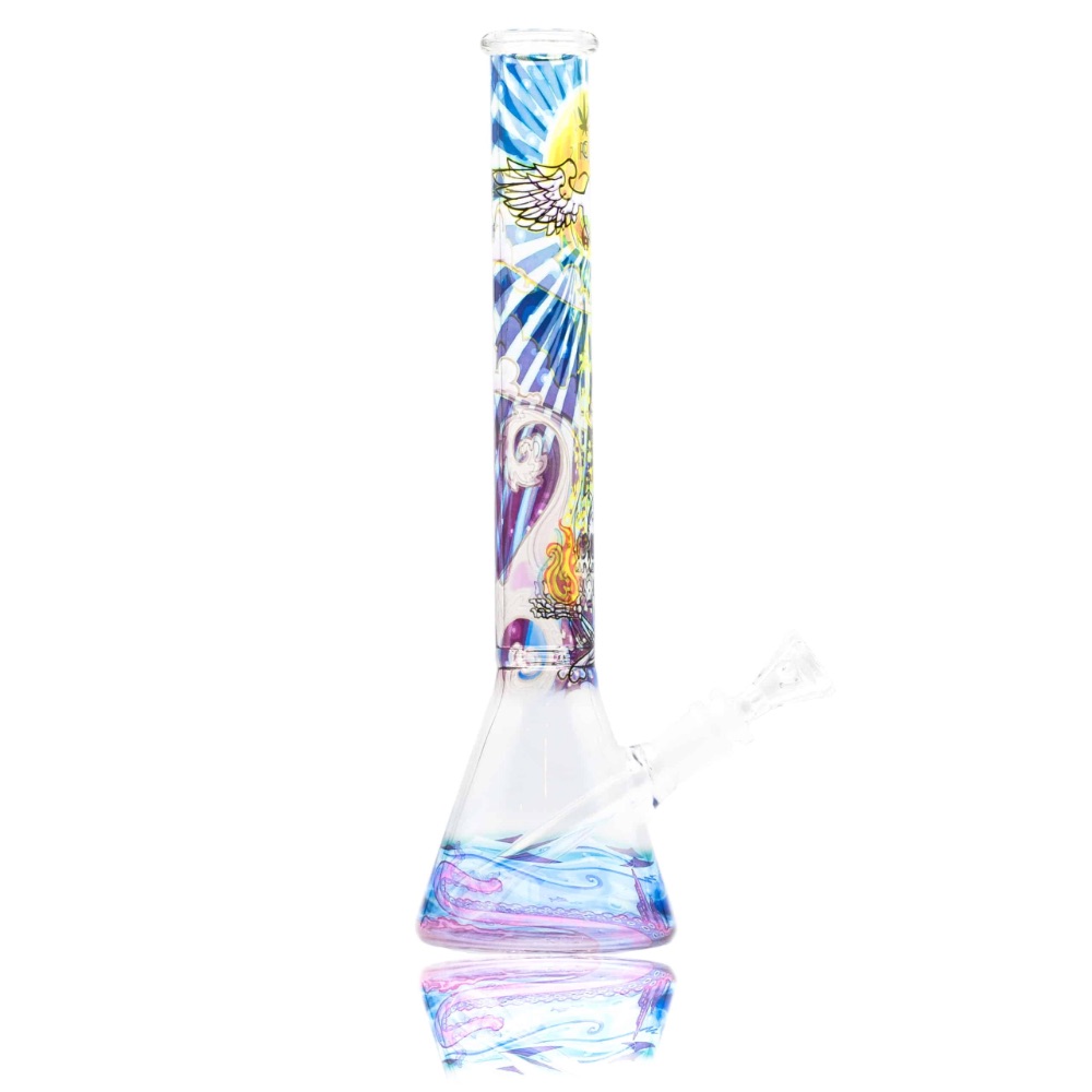 Cirrus Glass Beaker - High-Quality 13.5-inch Water Pipe