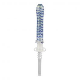 Simple Glass Nectar Dab Straw Collector With Quartz Tip 