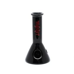 Myster Beaker Bowl Hand Pipe | Black | side view 1