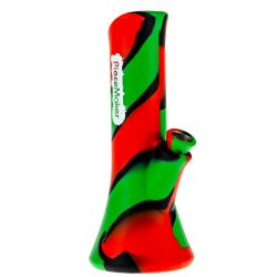 PieceMaker Kali Silicone Beaker Base Bong | Kwest Swirl | Side View 1