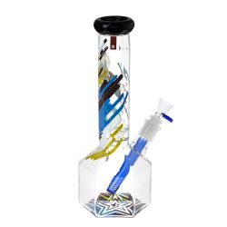 Famous Design Hexagon Bong | 12 Inch | side view 1