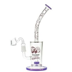 Cheech & Chong’s Maui Waui Glass Dab Rig | 10 Inch | Purple - Side View 1