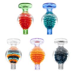 Encased Blackberry Pattern Bubble Carb Cap | Random colors