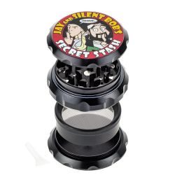 Jay and Silent Bob Aluminum Grinder | Secret Stash | Black - Disassembled