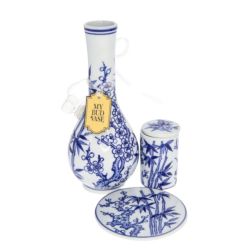 My Bud Vase "Luck" Chinese Porcelain Vase Bong | side view 1