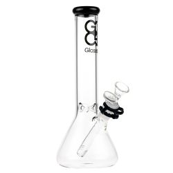 Glasscity Beaker Ice Bong | 10 inch | Black - Side View 1