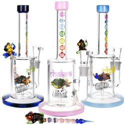 Chakra Frog Bong with Stir Tool | Random colors 1