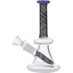 Spiral Neck Mini Beaker Bong | Side view 1