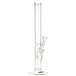 G-Spot Glass Classic Cylinder Ice Bong with Gold Logo | 50 cm - Side View 1