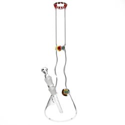 Jerome Baker Designs and EHLE. Dichro Beaker Ice Bong | Wavy neck