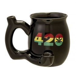 Roast & Toast 420 Ceramic Pipe Mug | 10.5oz | Black