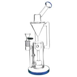 Pulsar Gravity Feed Recycler Bong | Blue