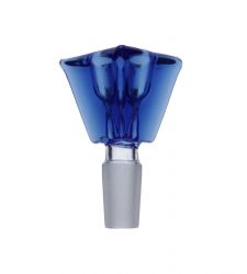 Triangle Glass Bowl | Male Joint | Blue | 14.5mm