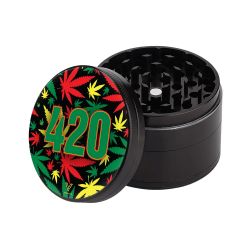 V Syndicate 4-Piece CleanCut Non-Stick Grinder | 55mm | 420 Rasta