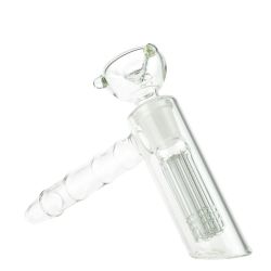 Glasscity Glass Handheld Bubbler with 6-Arm Diffuser Downstem