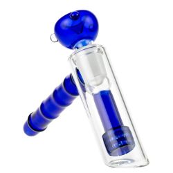 Glasscity Glass Handheld Bubbler with Drum Perc | Blue