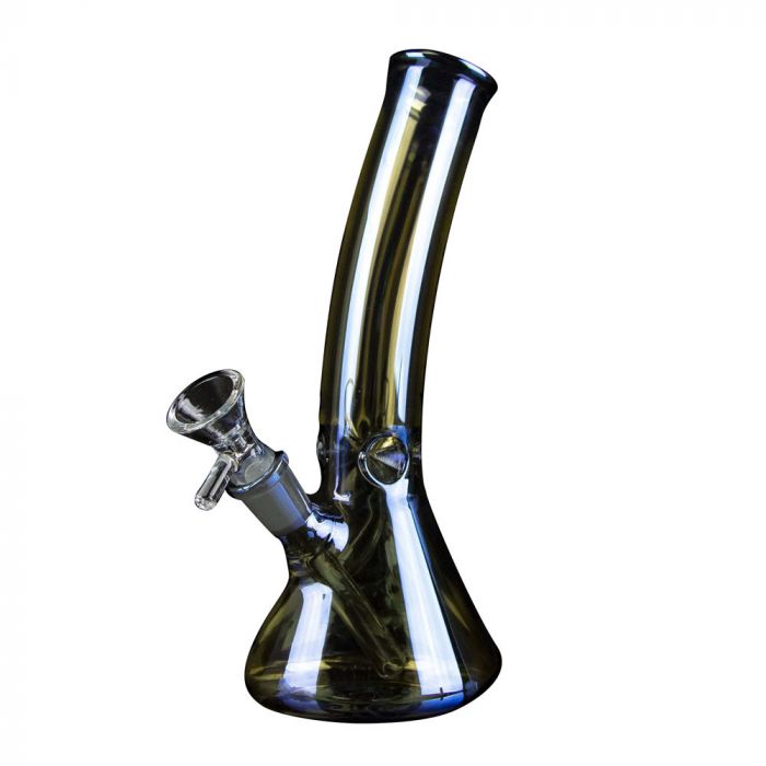 KindVibez Ethereal Iridescent Bent Neck Ice Bong | Grasscity.com