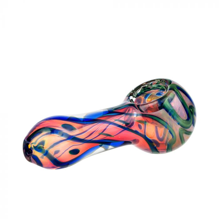 Glass Spoon Pipe - Gilded Rose