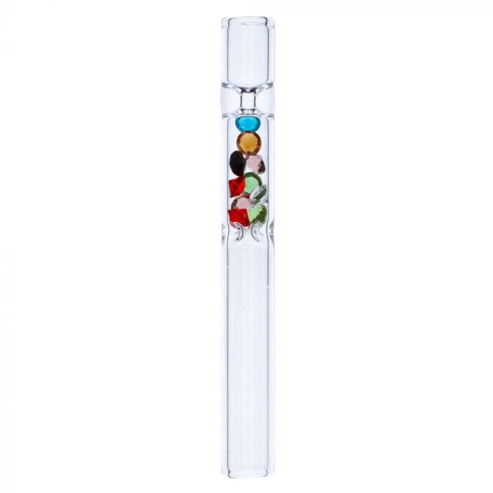 Glass One Hitter with Diamond Beads, Random