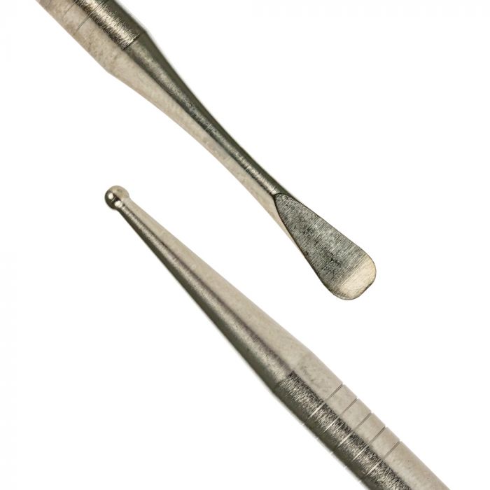 2PCS 120mm Metal Dabber Spoon Stainless Steel Dab Dab Tools