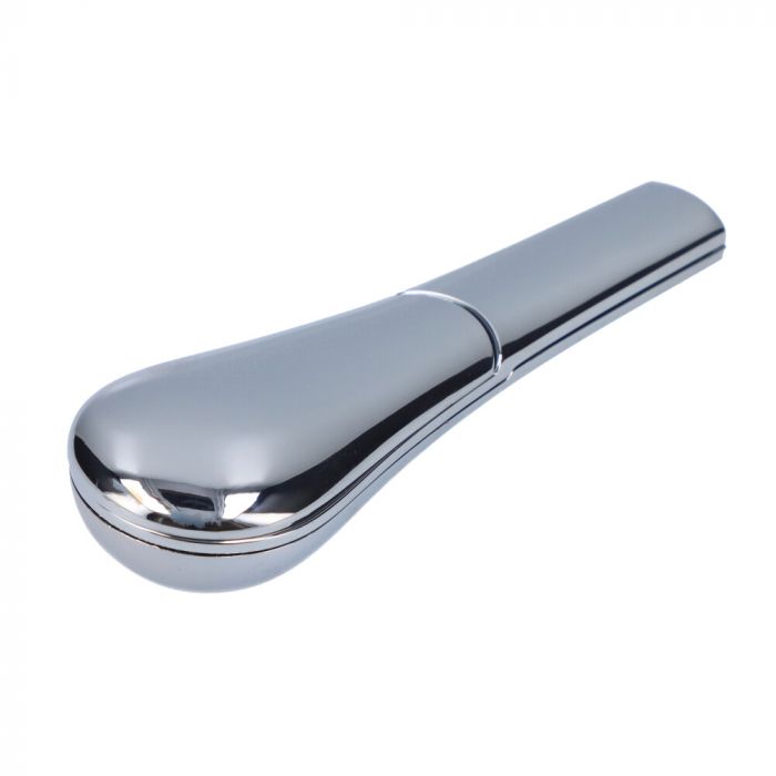 3.5 Inch Metal Swivel Lid Magnetic Spoon Pipe w/ Case