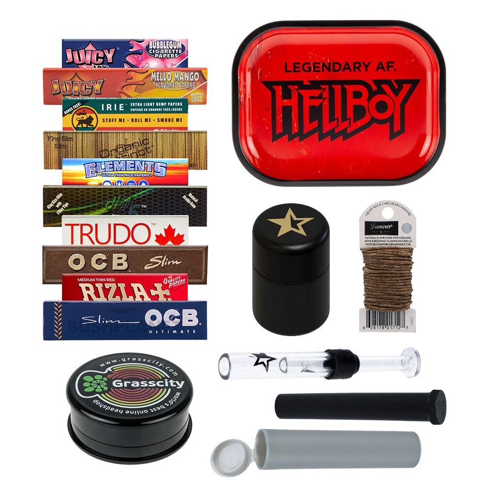 Herb Grinders up-N-Smoke Online Smoke Shop Combo Kit Herb Grinder Kit Smoke  Accessory - China Smoking Accessory Kit and Metal Rolling Tray Kit price