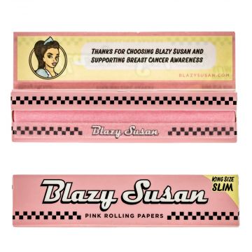 Blazy Susan Pink King Size Slim Rolling Papers 