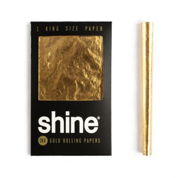 Shine 24K King Size Rolling Papers | 1 Sheet Pack