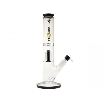 opezilla Hydra Straight Ice Bong with Tree Perc | 13 Inch | Black 