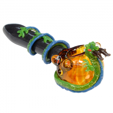 Empire Glassworks Dragon Sphere Spoon Pipe - Side view 1