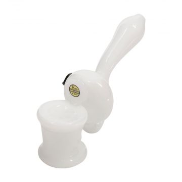 LA Pipes Glass Toilet Bowl Hand Pipe | Side View 1