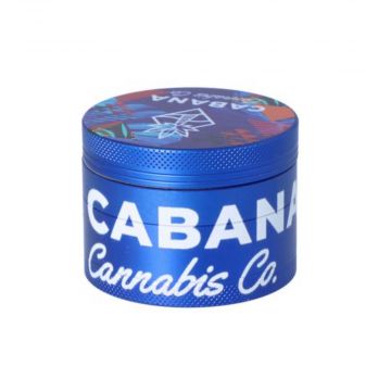 Cabana Cannabis Co. The Dawn 55mm 3 Stage Herb Grinder | Blue | side view 1