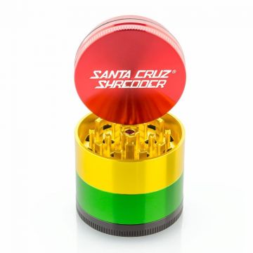 Santa Cruz Shredder Medium Aluminum Grinder | 4-Part | Rasta