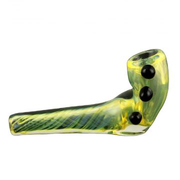 Glassheads UV Reactive Pipe with Black Marbles