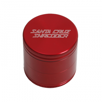 Santa Cruz Shredder Small Aluminum Herb Grinder | 4-Part | Red