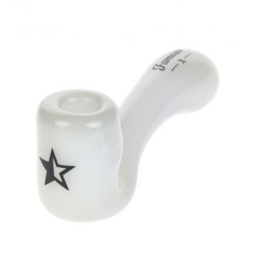 Famous X Sherlock Hand Pipe | Jade White