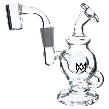 MJ Arsenal Atlas Mini Rig | Side view with Quartz banger