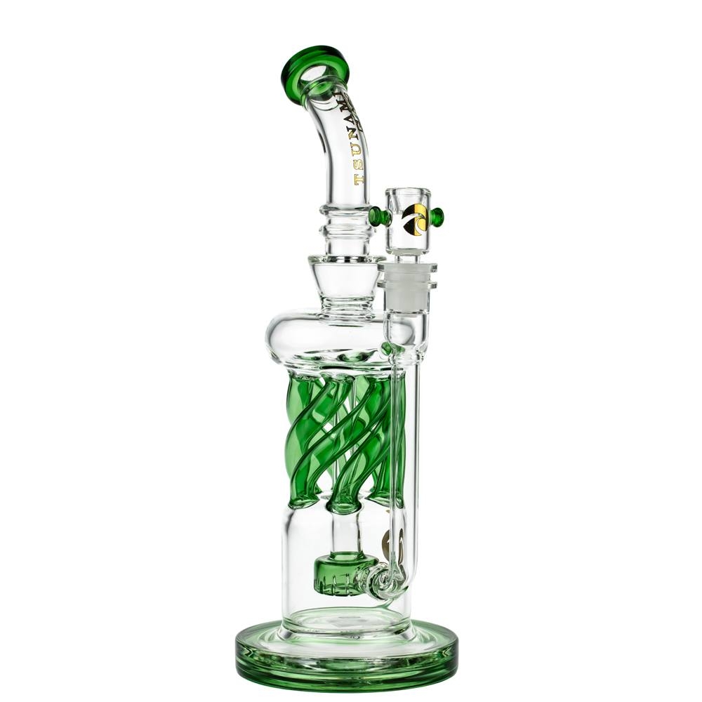 Tsunami 'Twisted Shower Head Recycler' Bong – Puff Puff Palace