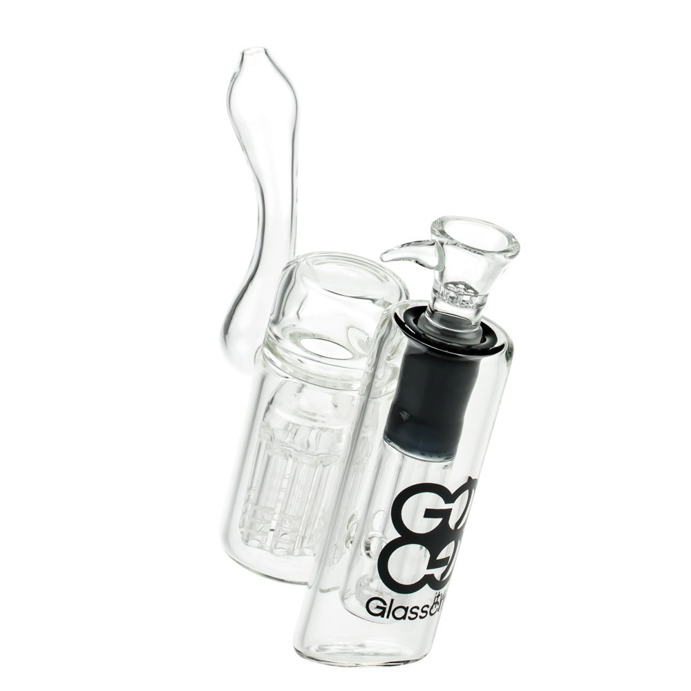 Double Chamber Bubbler Tobacco Glass Water Pipe - Legion Glass Pipes